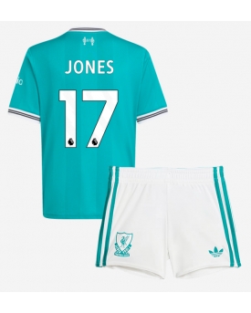 Billige Fotballdrakt Liverpool Curtis Jones #17 Replika Tredjedraktsett Barn 2025-26 Kortermet (med bukser)